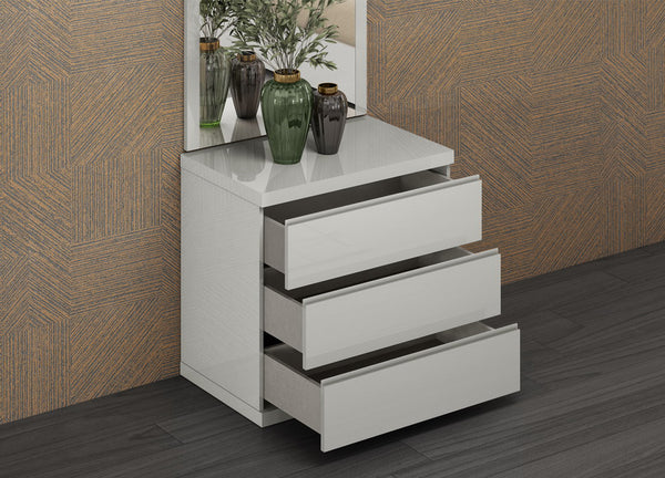 Anna Single Dresser Light Gray - Angle open