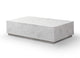 Iris Rectangle Coffee Table White - Angle