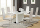 Anges 5 Piece Dining Set Glossy White - Renzi Furniture