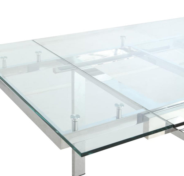 Wexford Glass Top Dining Set - Renzzi Furniture