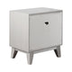 Leighton 2 Drawer Nightstand Metallic Mercury - Renzzi Furniture