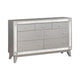 Leighton 7 Drawer Dresser Metallic Mercury - Renzzi Furniture