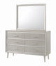 Ramon 6 Drawer Dresser Metallic Sterling - Renzzi Furniture