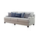 Gwen Recessed Arms Sofa Light Grey - Renzzi Furniture