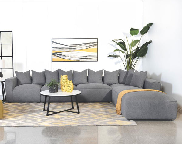 Jennifer Sectional Sofa Gray - Environment