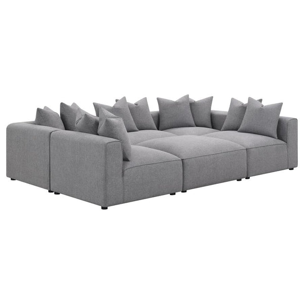 Jennifer Sectional Sofa Gray - Angle two