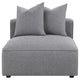 Jennifer Sectional Sofa Gray - Seat Front