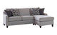 Luanne Upholstered Cushion Back Sectional Grey - Renzzi Furniture