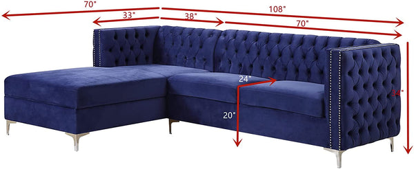 Sullivan Sectional Sofa - Measurement