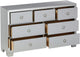 Voeville II Platinum Dresser - Open Drawers