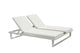 Sandy Double Lounge Chair White- Angle one