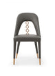 Liza Dining Chair Dark Gray - Front