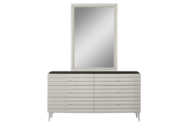 Pino Rectangular Mirror - With Dresser