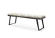 Ethan Bench Light Gray - Angle