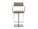 Zuri Barstool Taupe - Front