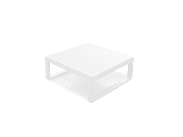 Caden Outdoor Coffee Table White - Angle