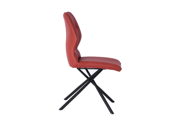 Marlon Dining Chair Burgundy - Side