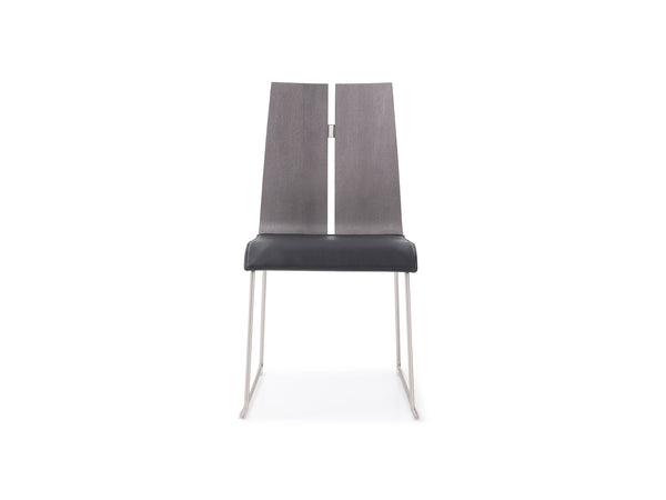 Lauren Dining Chair Gray Black- Front