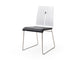 Lauren Dining Chair White Black- Angle