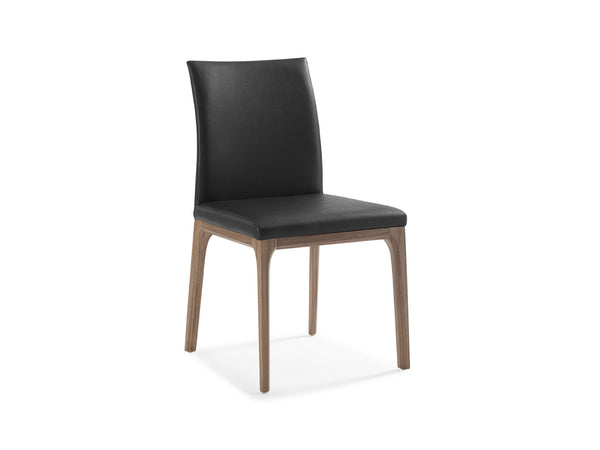 Stella Dining Chair Walnut Black - Angle