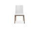 Stella Dining Chair Walnut White - Front