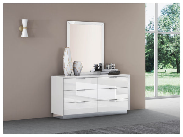 Navi Double Dresser White - Renzzi Furniture